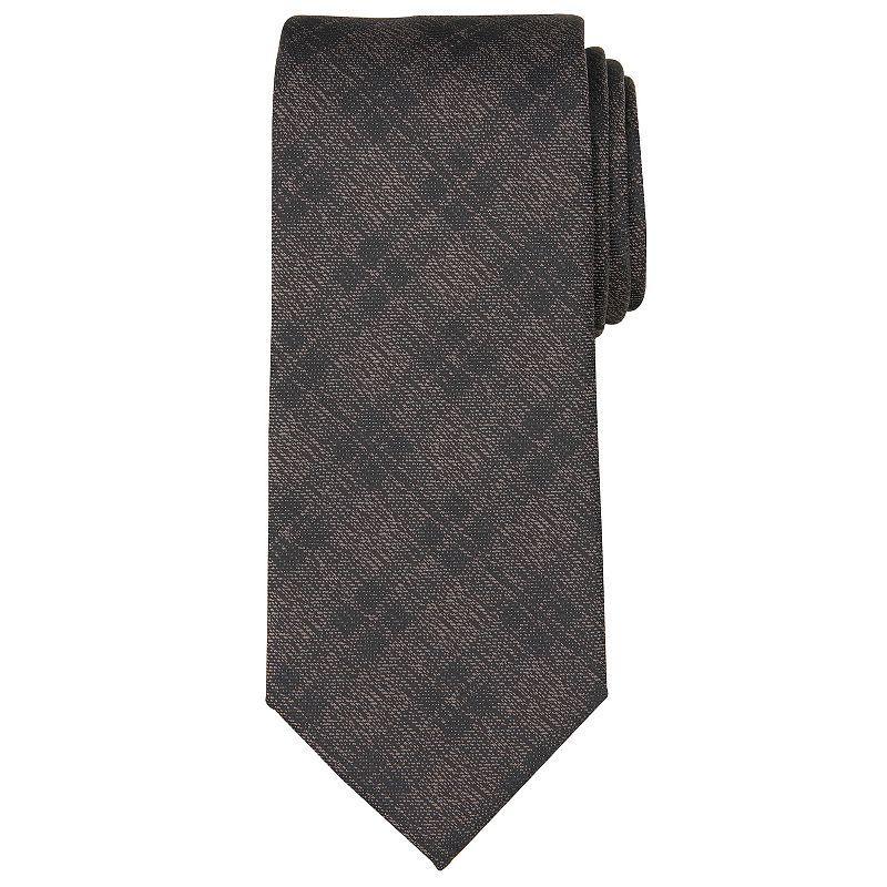 Men's Bespoke Patterned Tie, Brown Lanett Product Image