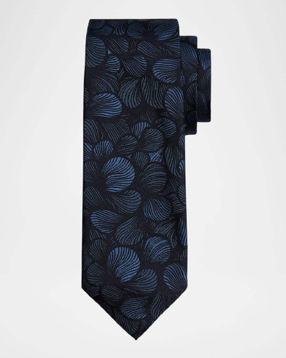 Men's Micro-Chevron Silk Tie Product Image