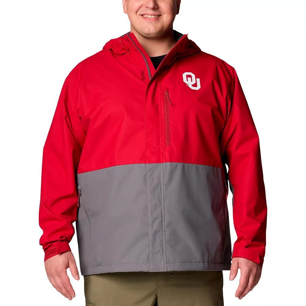 Men's Columbia Crimson Oklahoma Sooners Big & Tall Field Bound Omni-Tech™ Full-Zip Jacket,  Product Image