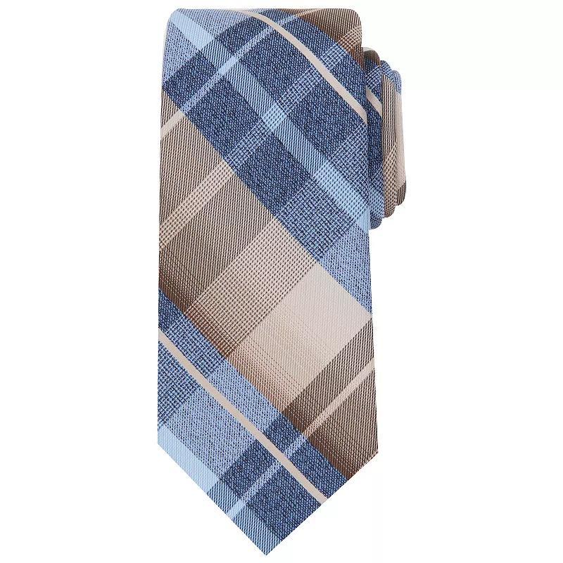 Mens Bespoke Patterned Tie, Brown Windsor Product Image