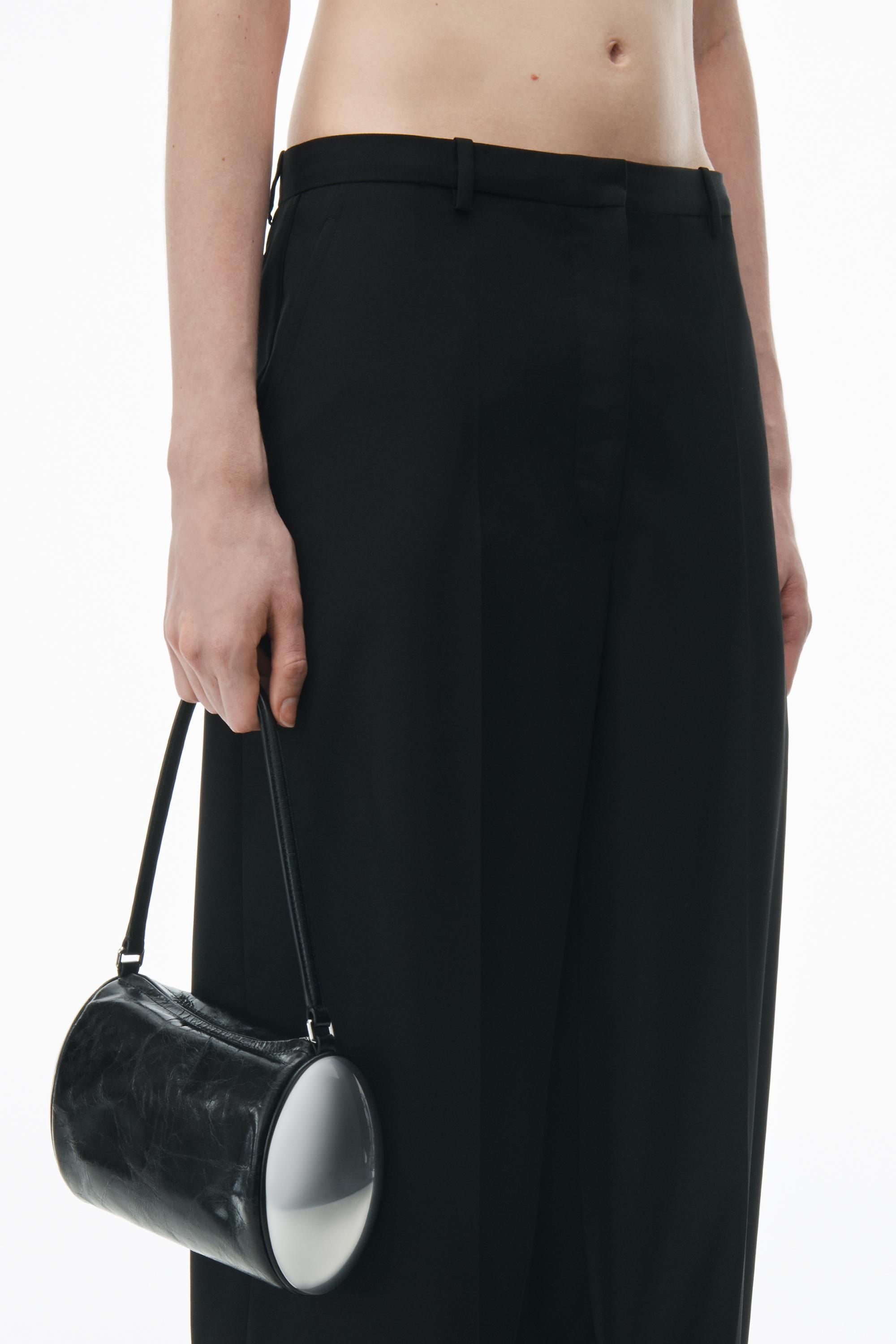 Slit Back Low Waisted Tailored Trouser In Wool Blend Product Image