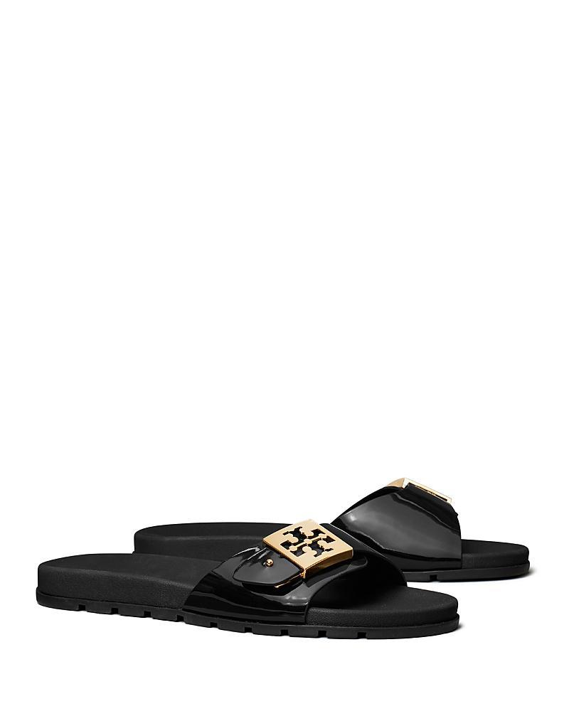 Womens Buckle Slides Sandals Product Image