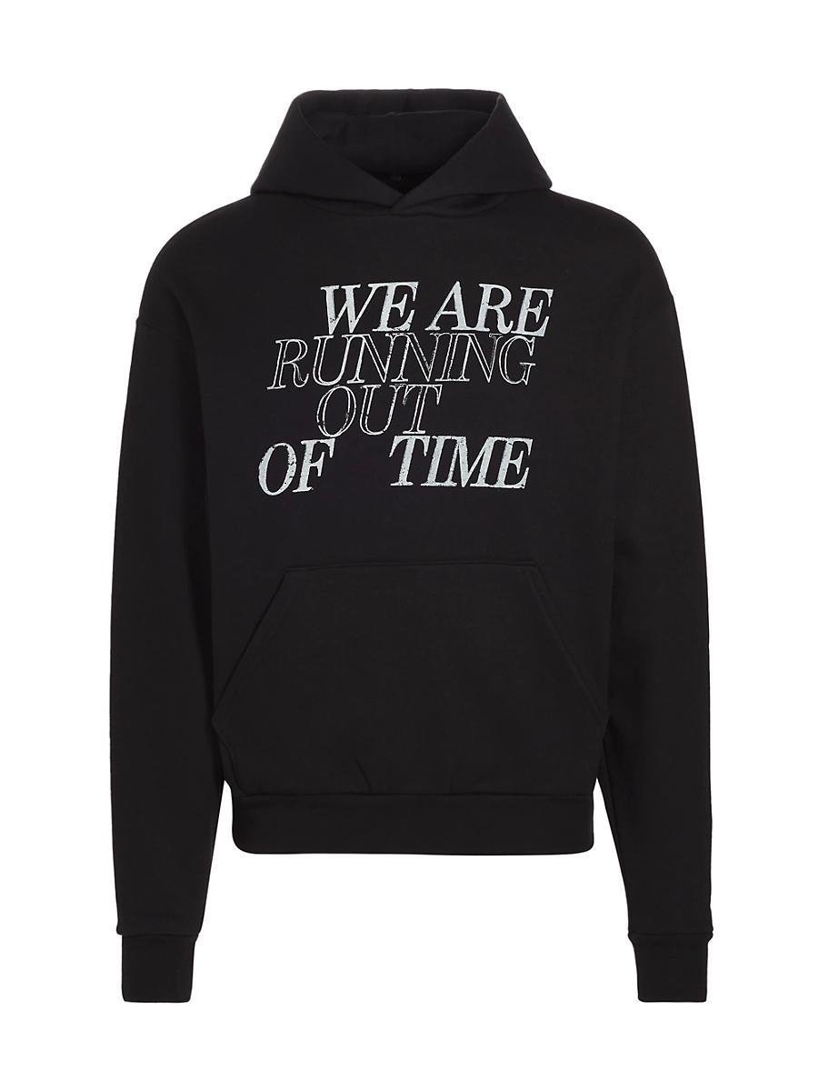 Mens Persistance of Memory Running Out Of Time Hoodie Product Image