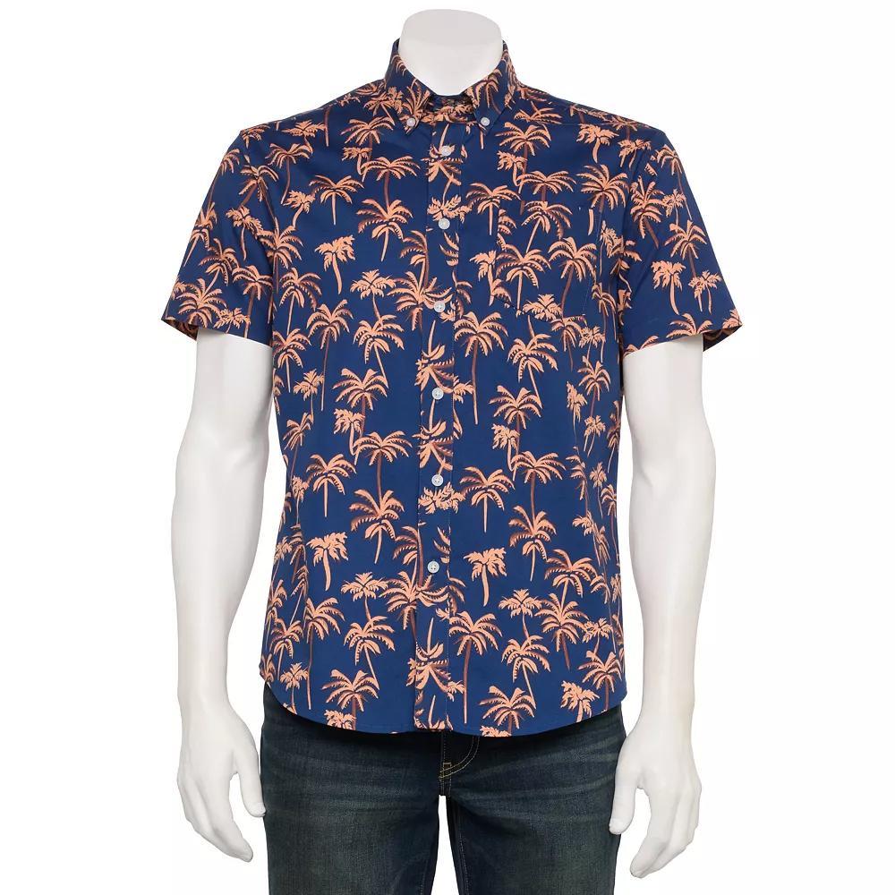 Men's Sonoma Goods For Life® Adaptive Short Sleeve Perfect Length Shirt,  Product Image