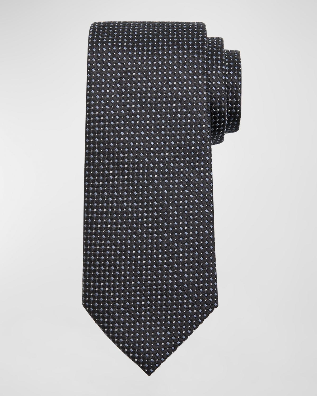 Mens Woven Jacquard Silk Tie Product Image