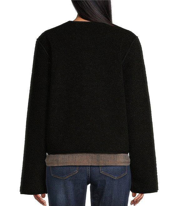 Westbound Reversible Collarless Button Front Jacket Product Image