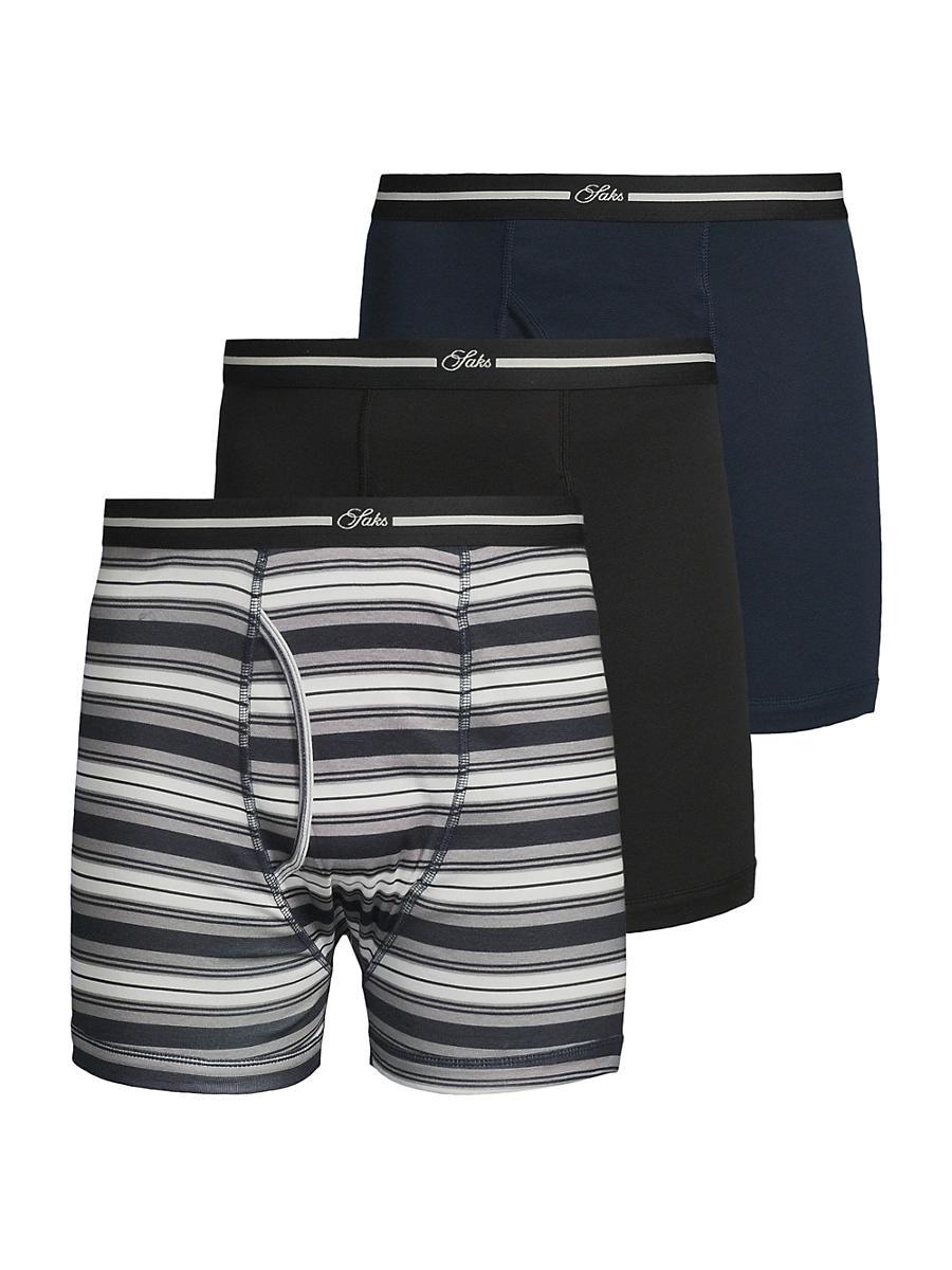 Mens COLLECTION 3-Pack Striped Boxer Brief Set Product Image