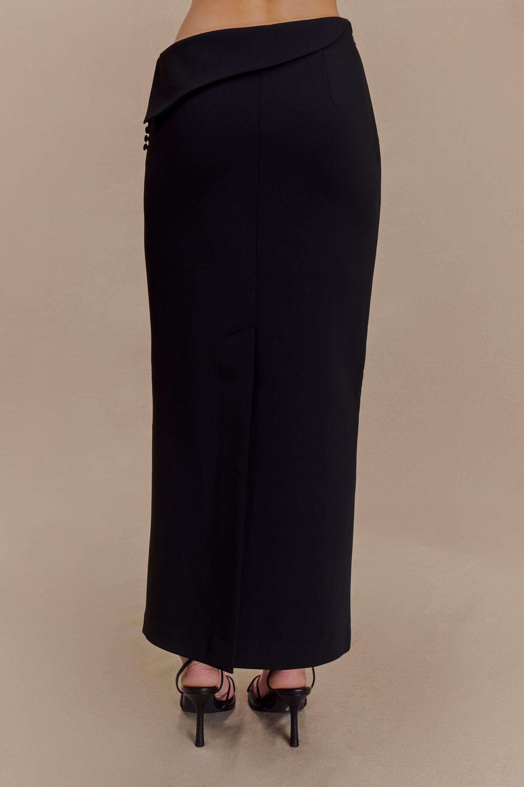 Astrid Suiting Midi Skirt - Black Product Image