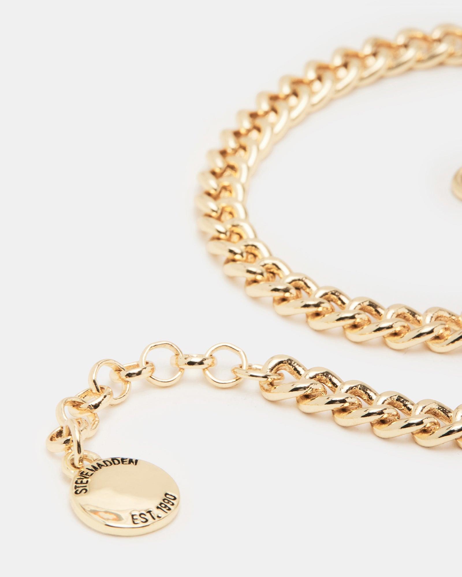 CURB CHAIN ANKLET GOLD Female Product Image