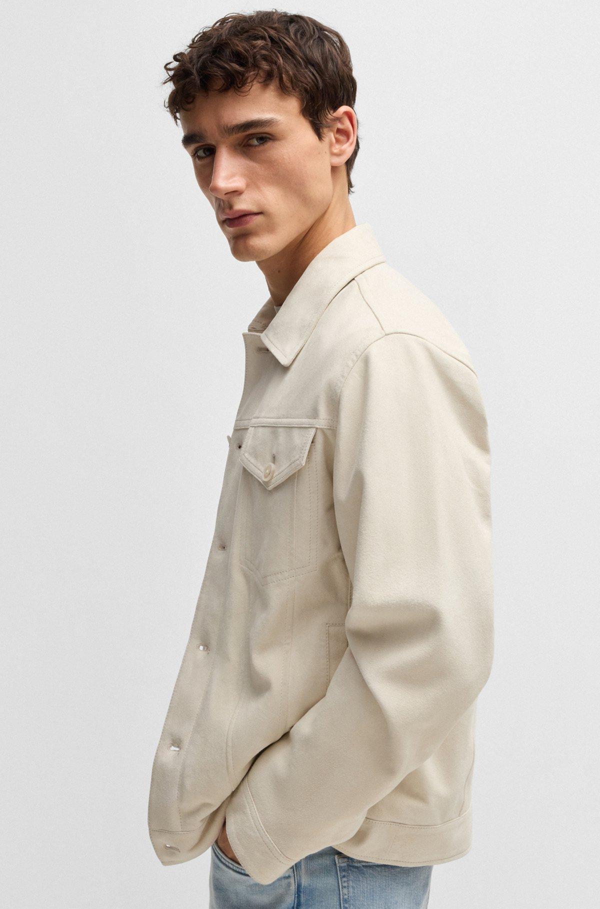 Regular-fit jacket in suede Product Image