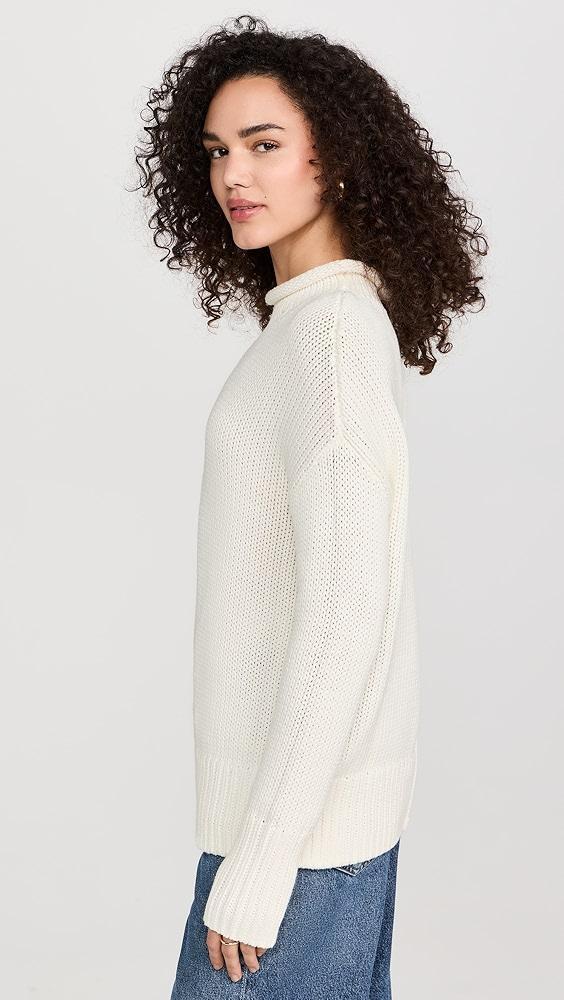 La Ligne Mock Neck Solid Marina Sweater | Shopbop Product Image