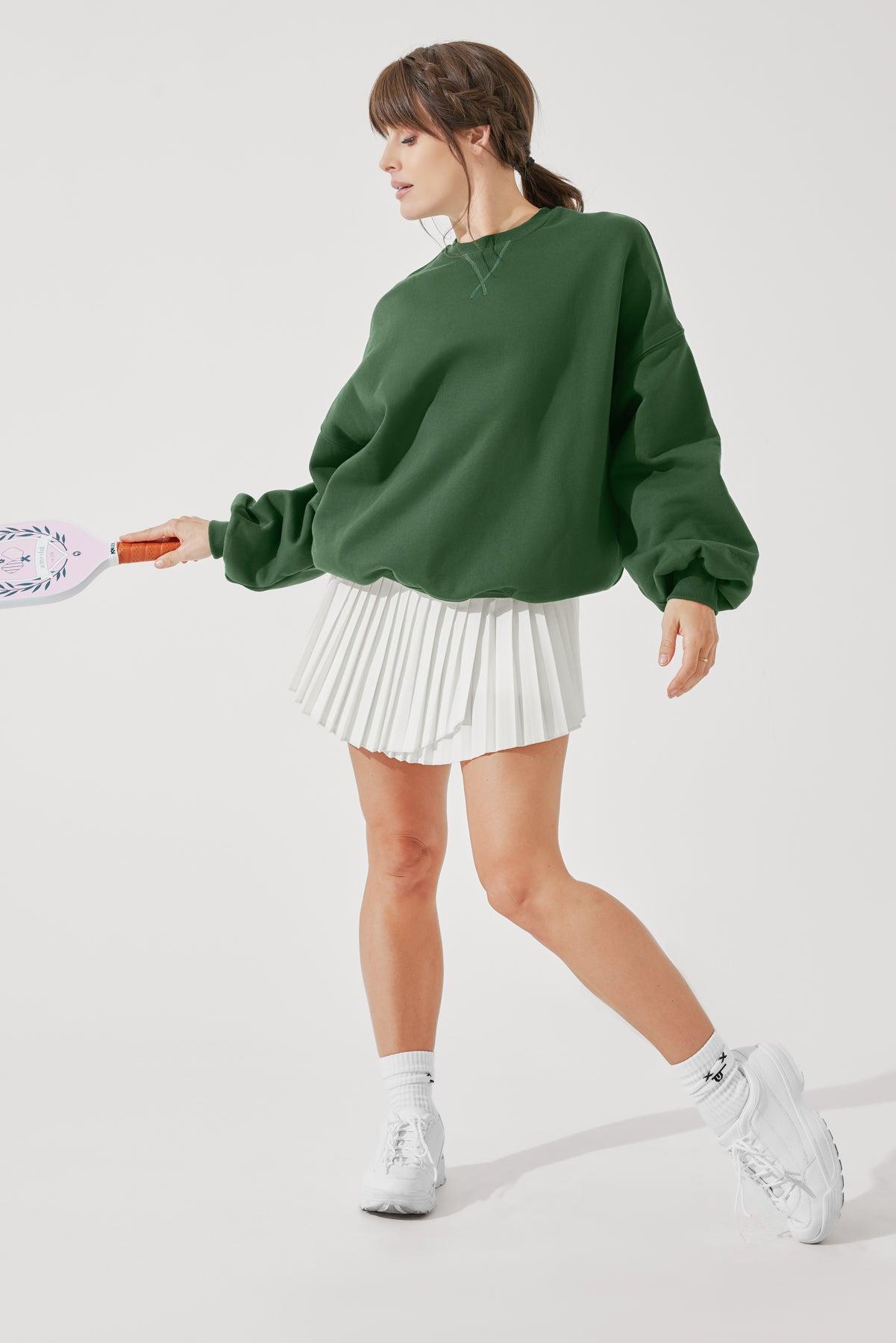 Cloud Crewneck Sweater - Fern Green Product Image