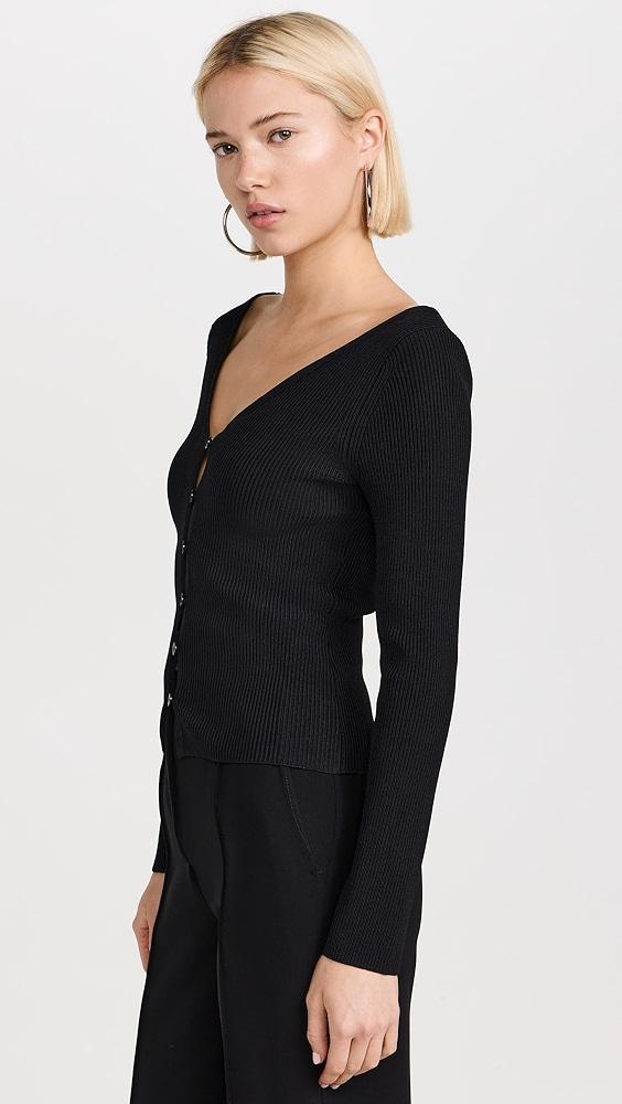 Enza Costa Viscose Sweater V Cardigan | Shopbop Product Image
