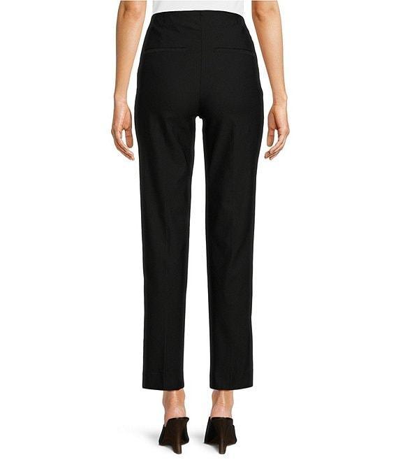 Ali Miles Solid Woven Skinny Leg No Waist Pull-On Ankle Pants Product Image