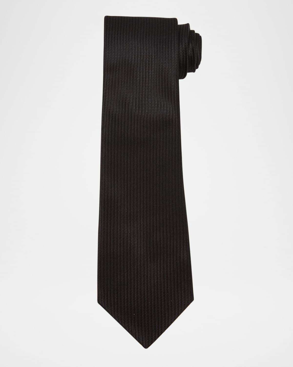 Men's Textured Mulberry Silk Tie Product Image