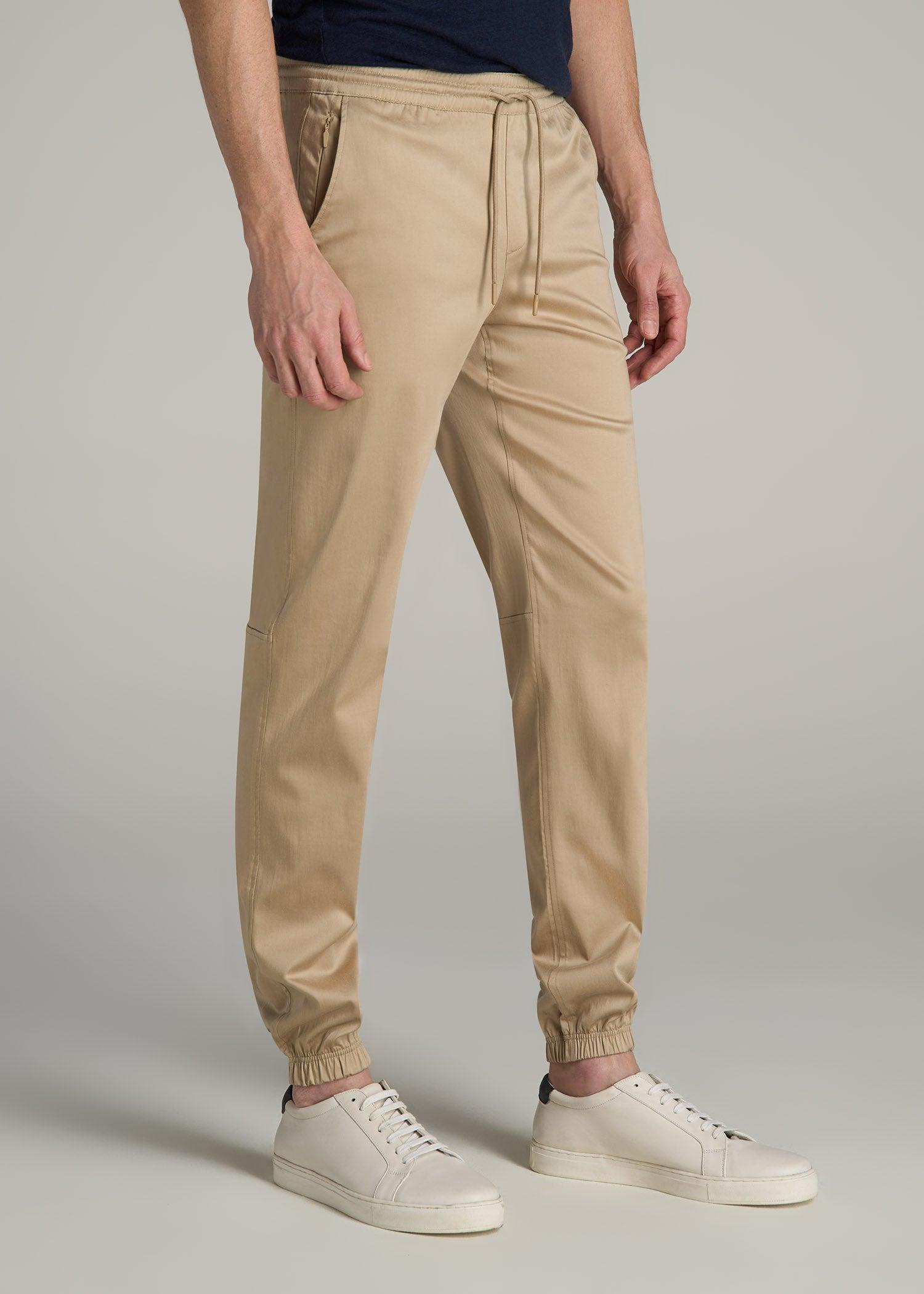 Stretch Twill Tall Men's Jogger Pants in Nutshell Product Image