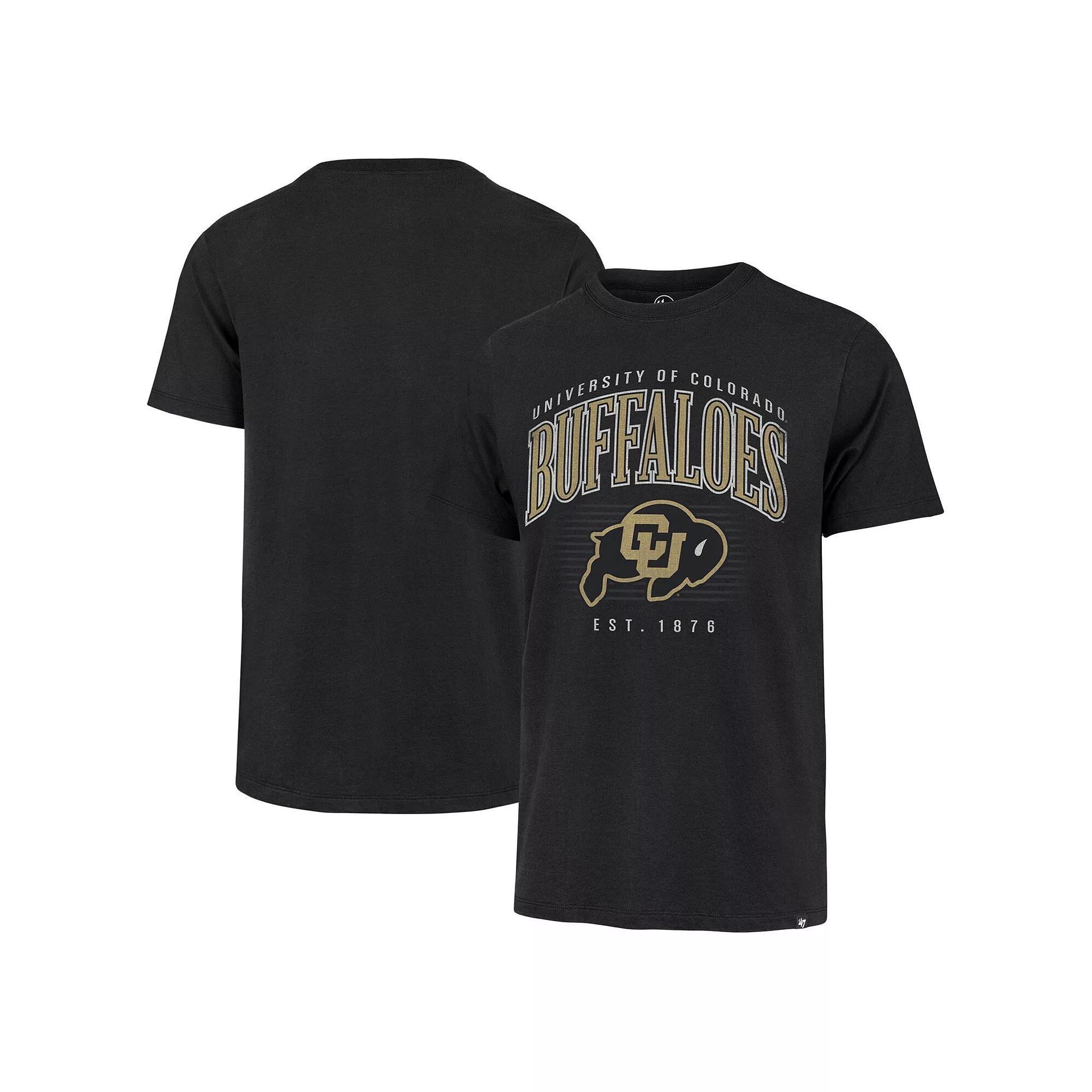Men's '47 Black Colorado Buffaloes Arch Logo Franklin T-Shirt,  Product Image