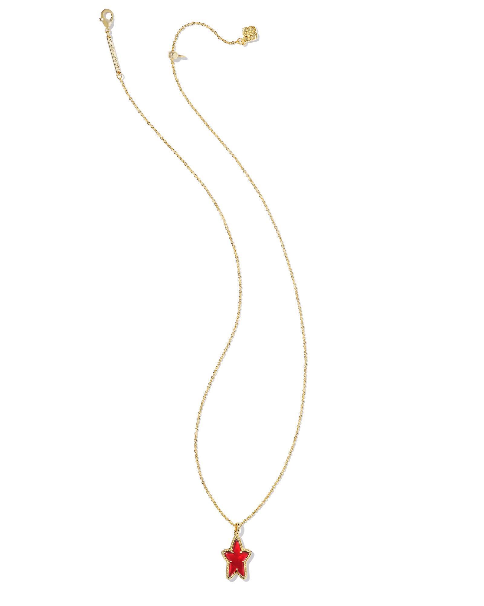 Ada Gold Short Pendant in Ivory Mother-of-Pearl Product Image