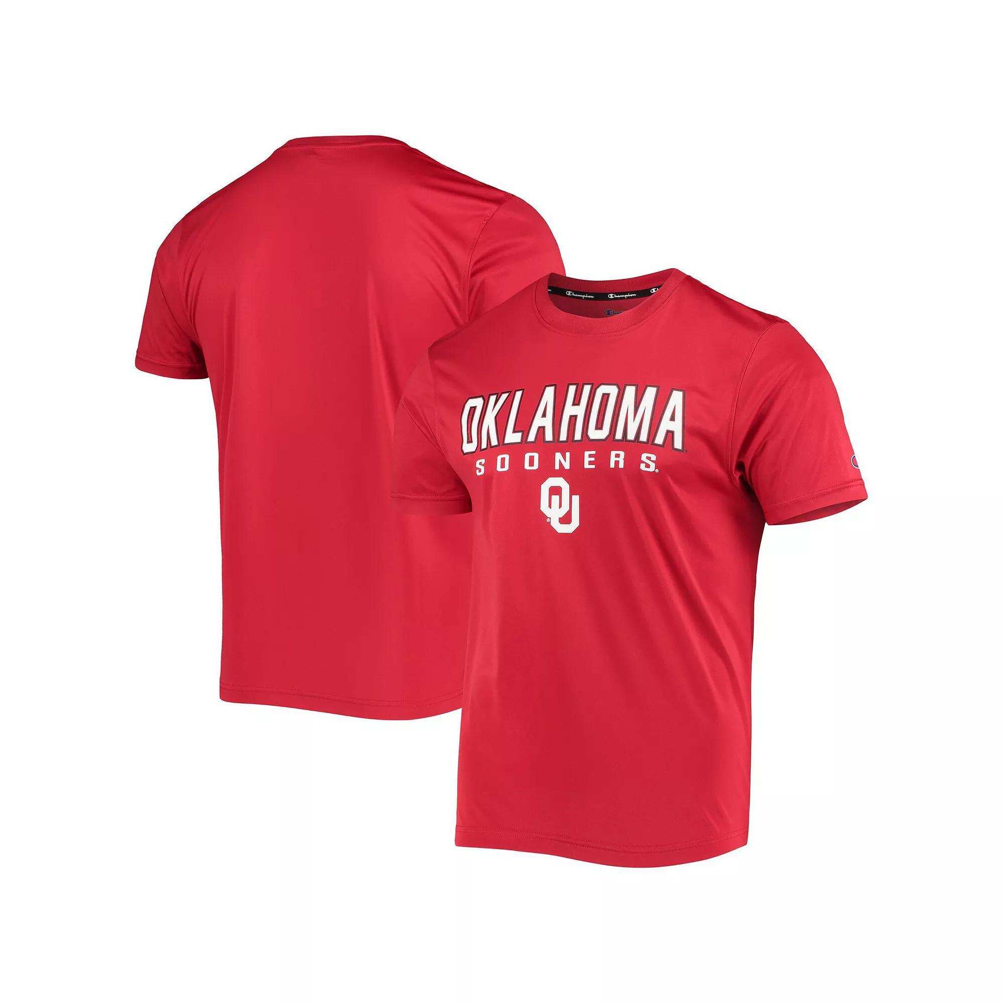 Men's Champion Crimson Oklahoma Sooners Stack T-Shirt, Size: Medium, Red Product Image