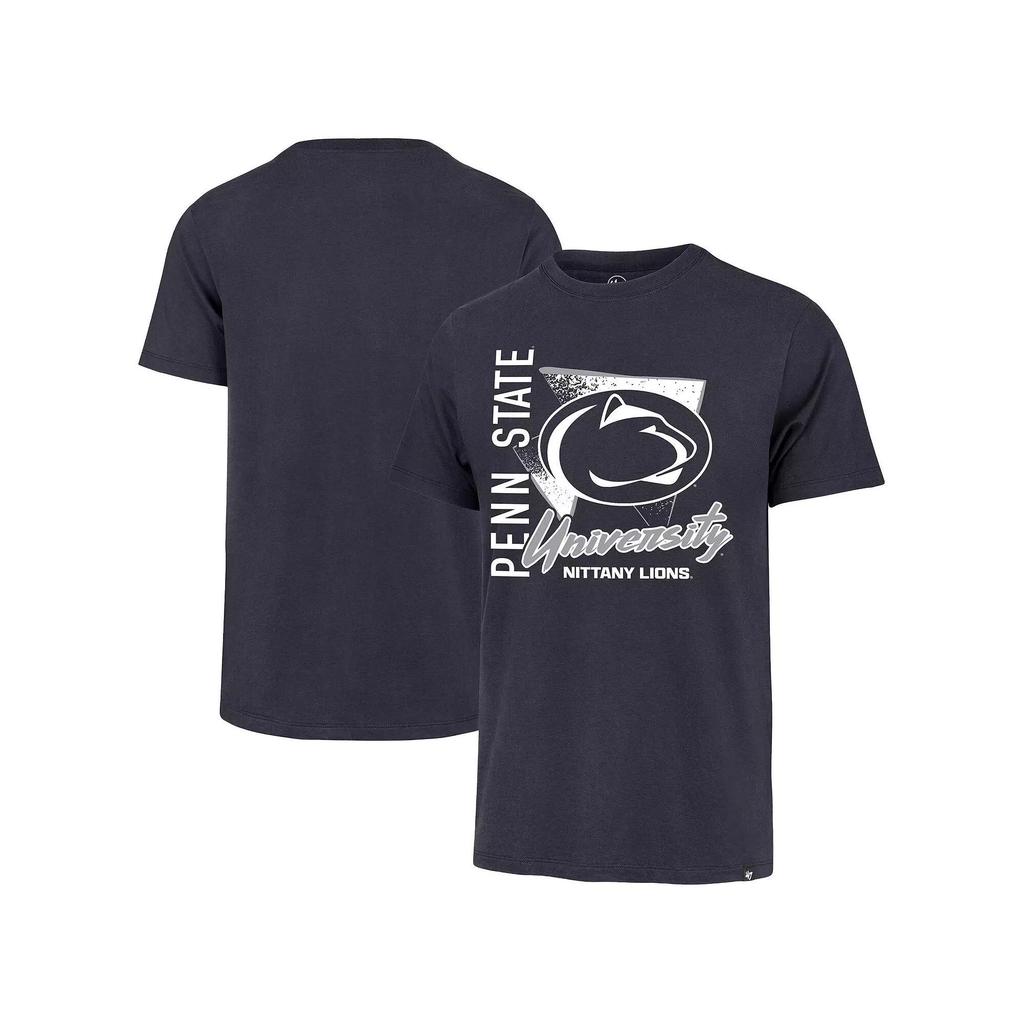 Men's '47 Navy Penn State Nittany Lions Side Arm Franklin T-Shirt,  Product Image