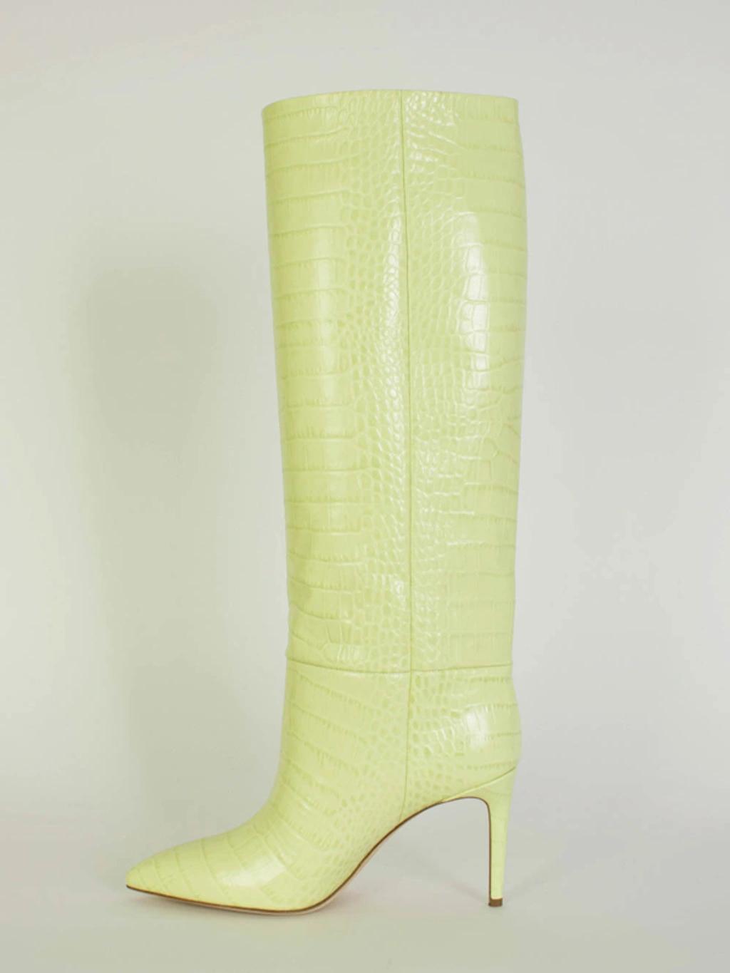 Stiletto Boot 85 In Lime Product Image