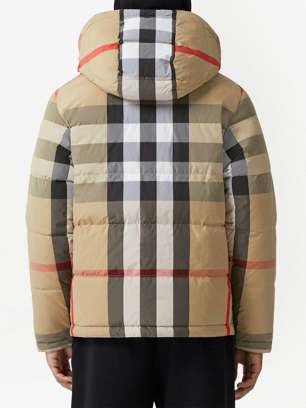 Reversible Exaggerated check padded jacket Product Image