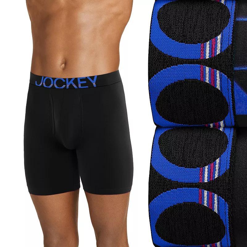 Big & Tall Jockey® ActiveStretch 2-pack Long Leg 7-in. Boxer Briefs, Men's, Size: XXL, Blue Product Image