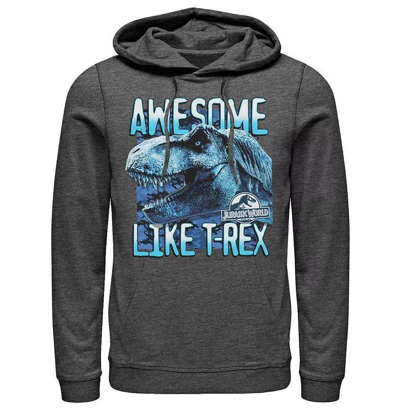 Men's Jurassic World Two Awesme Lke T-Rex Hoodie, Size: XXL, Athletic Grey Product Image