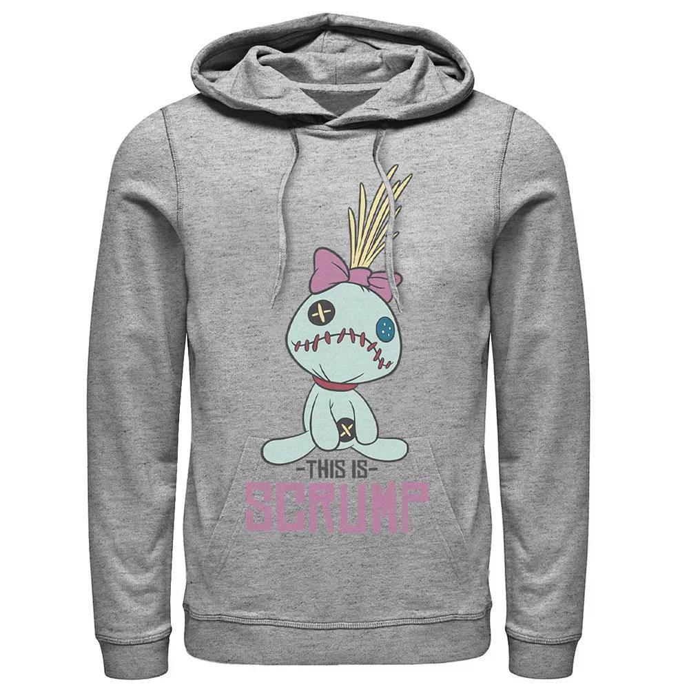 Disney's Lilo & Stitch This Is Scrump Portrait Men's Hoodie, Size: Large, Athletic Grey Product Image