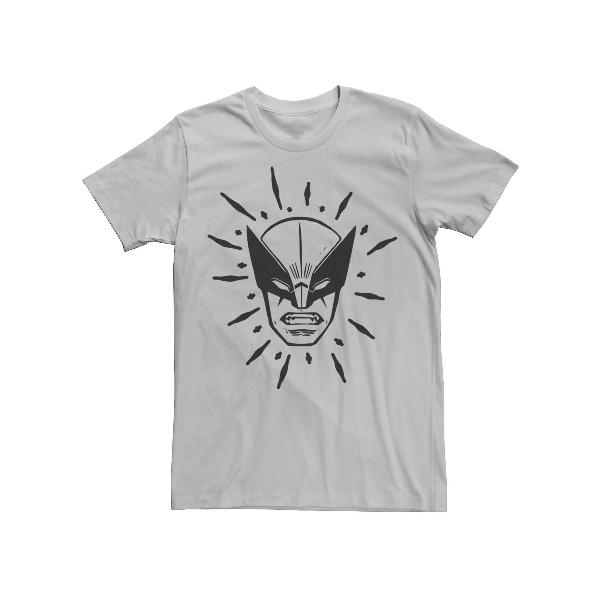 Men's Marvel Wolverine Face Doddled Tee,  Product Image