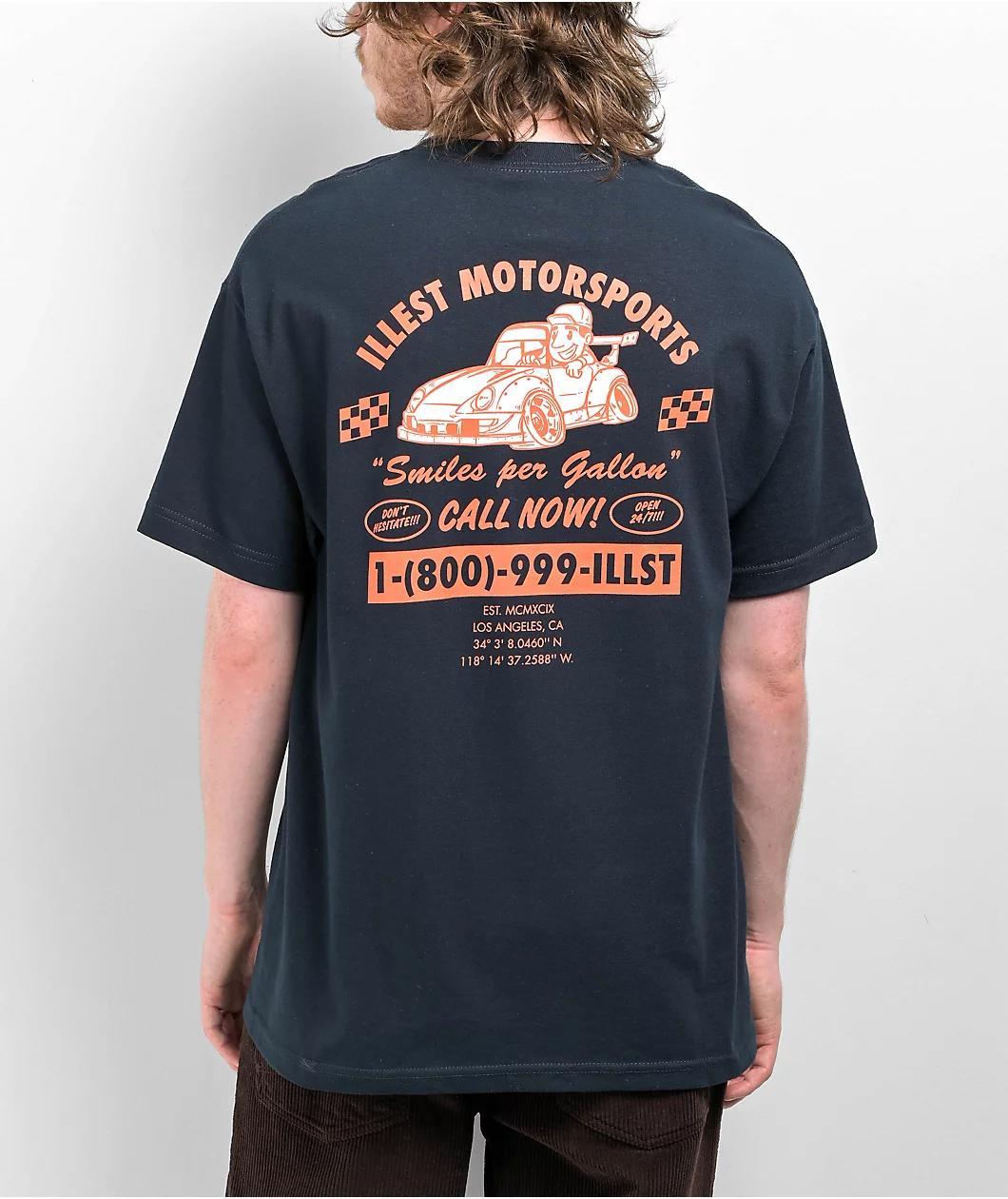 Illest Smiles Per Gallon Navy T-Shirt Product Image