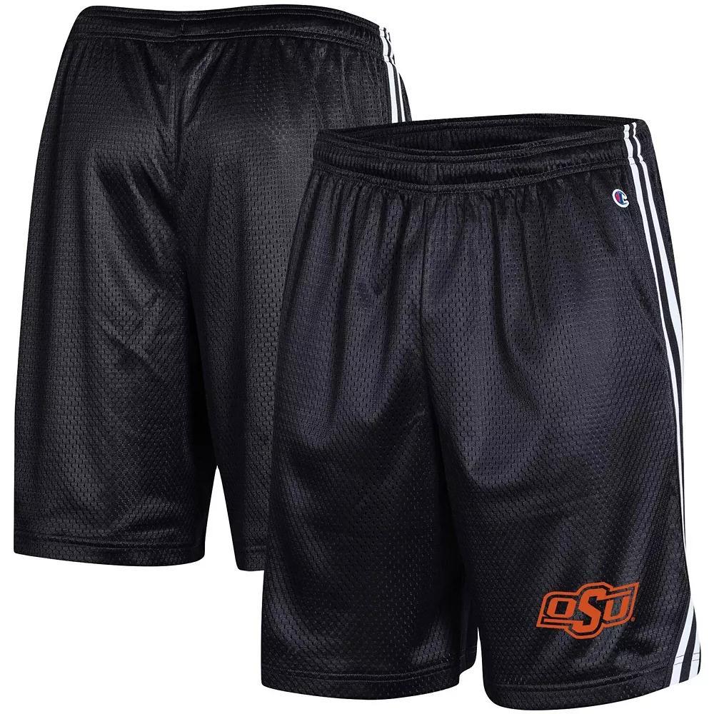 Men's Champion Black Oklahoma State Cowboys Team Lacrosse Shorts, Size: Medium Product Image