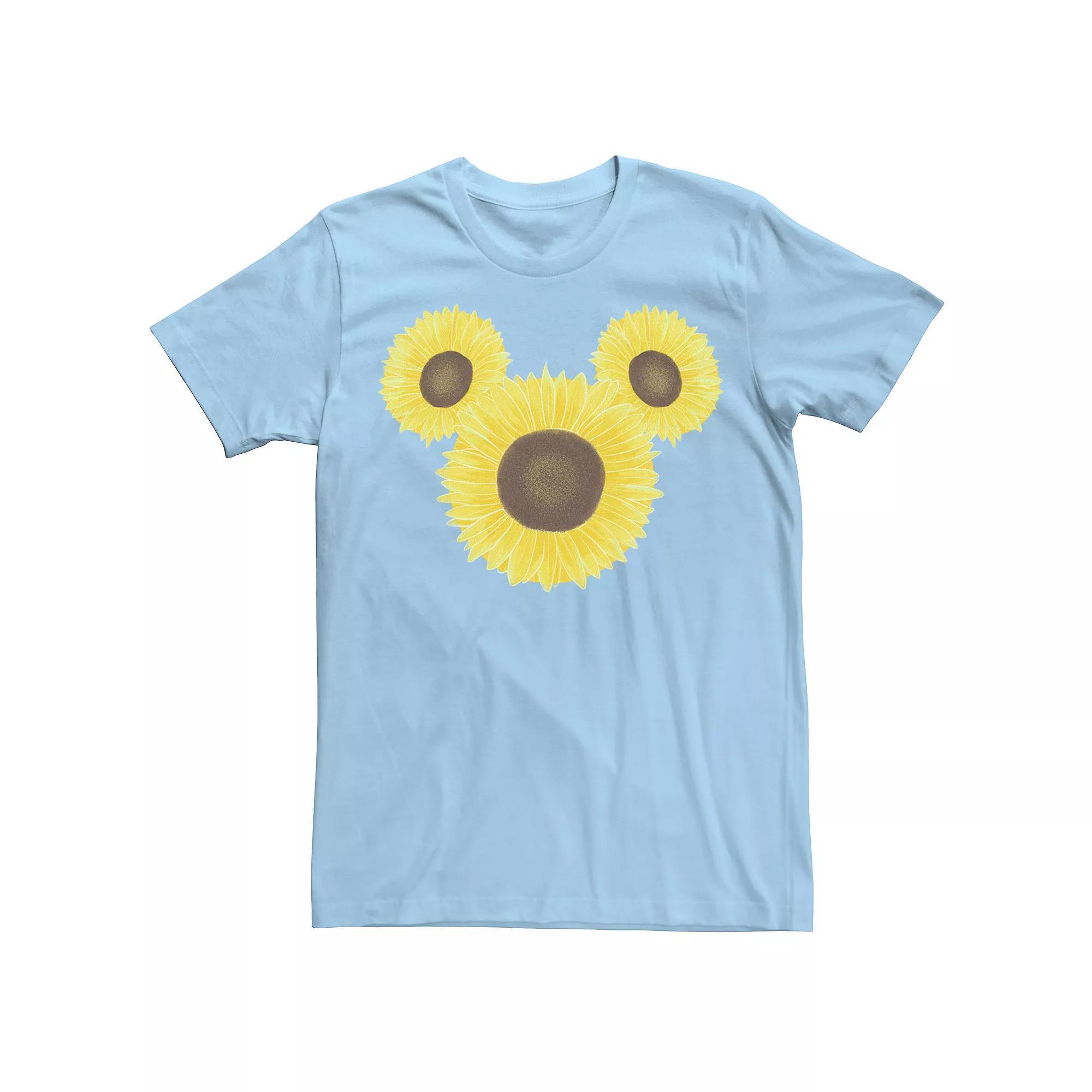 Disney's Mickey & Friends Mickey Sunflower Ears Men's Tee,  Product Image