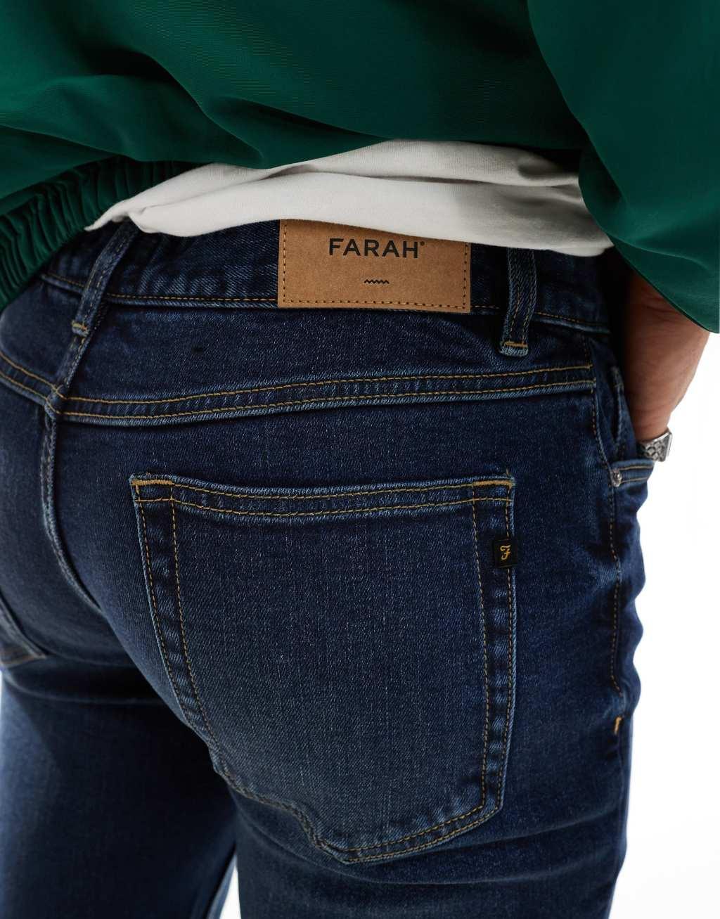 Farah Drake slim jeans in denim wash Product Image