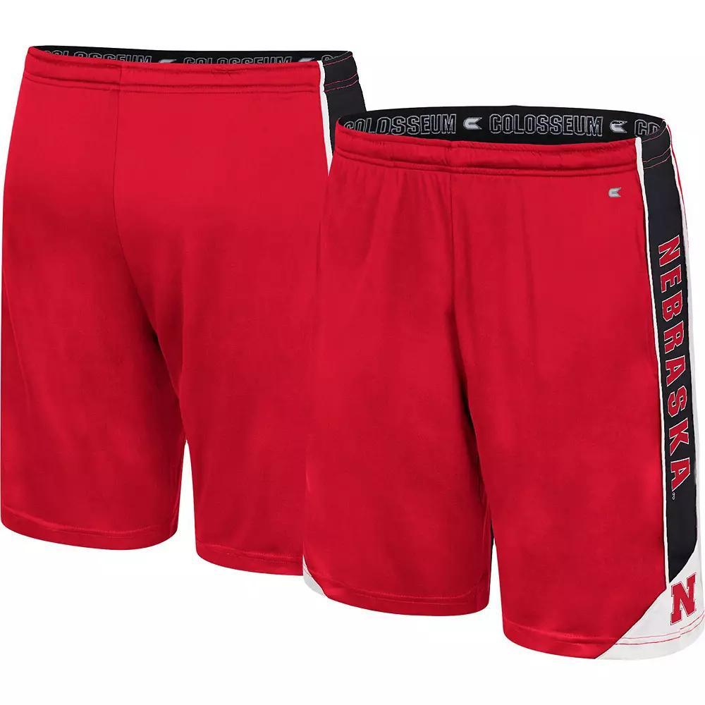 Men's Colosseum Scarlet Nebraska Huskers Haller Shorts,  Product Image