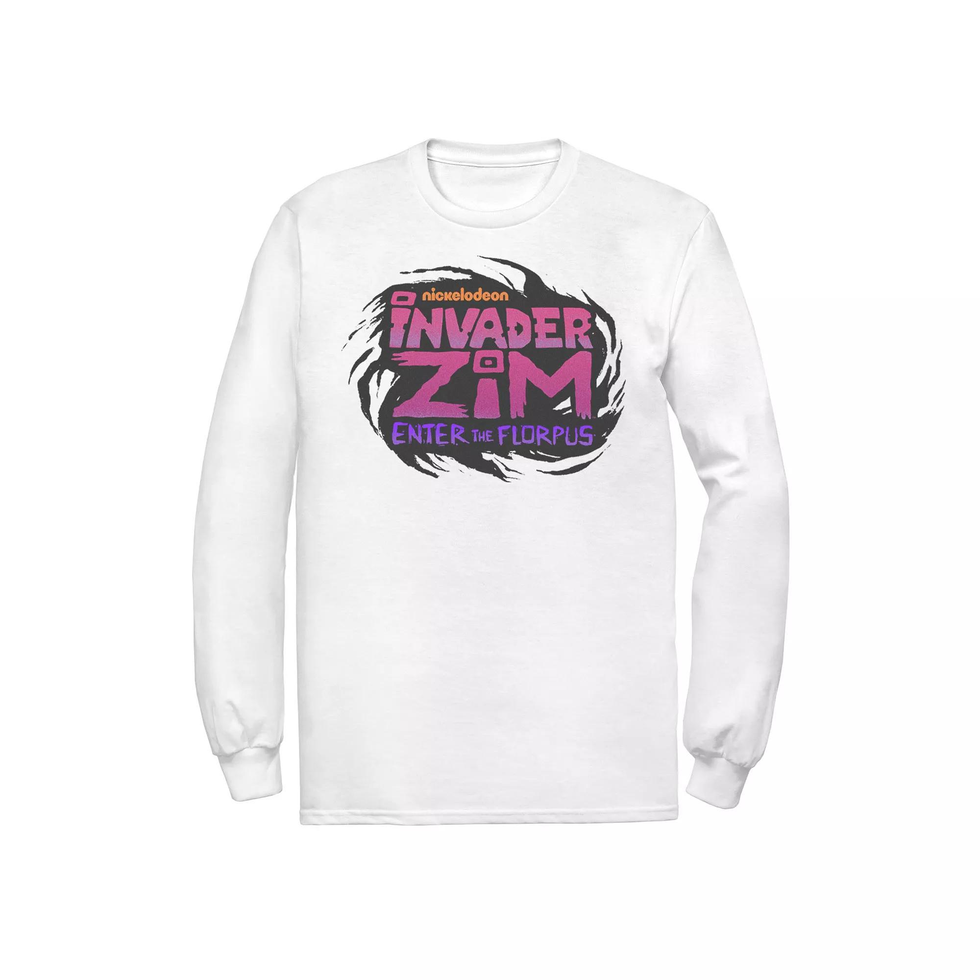Men's Nickelodeon Invader Zim Enter Florpus Logo Long Sleeve Graphic Tee,  Product Image