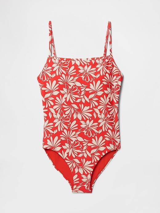 Square-Neck One-Piece Swimsuit Product Image