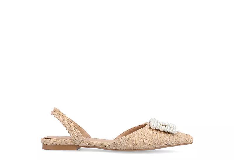 Journee Hannae Women's Flats, Size: 8.5, Beige Product Image