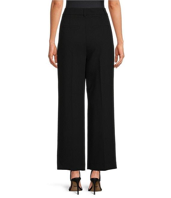 Gianni Bini Hartley Crepe Pleated Straight Wide Leg Coordinating Pants Product Image