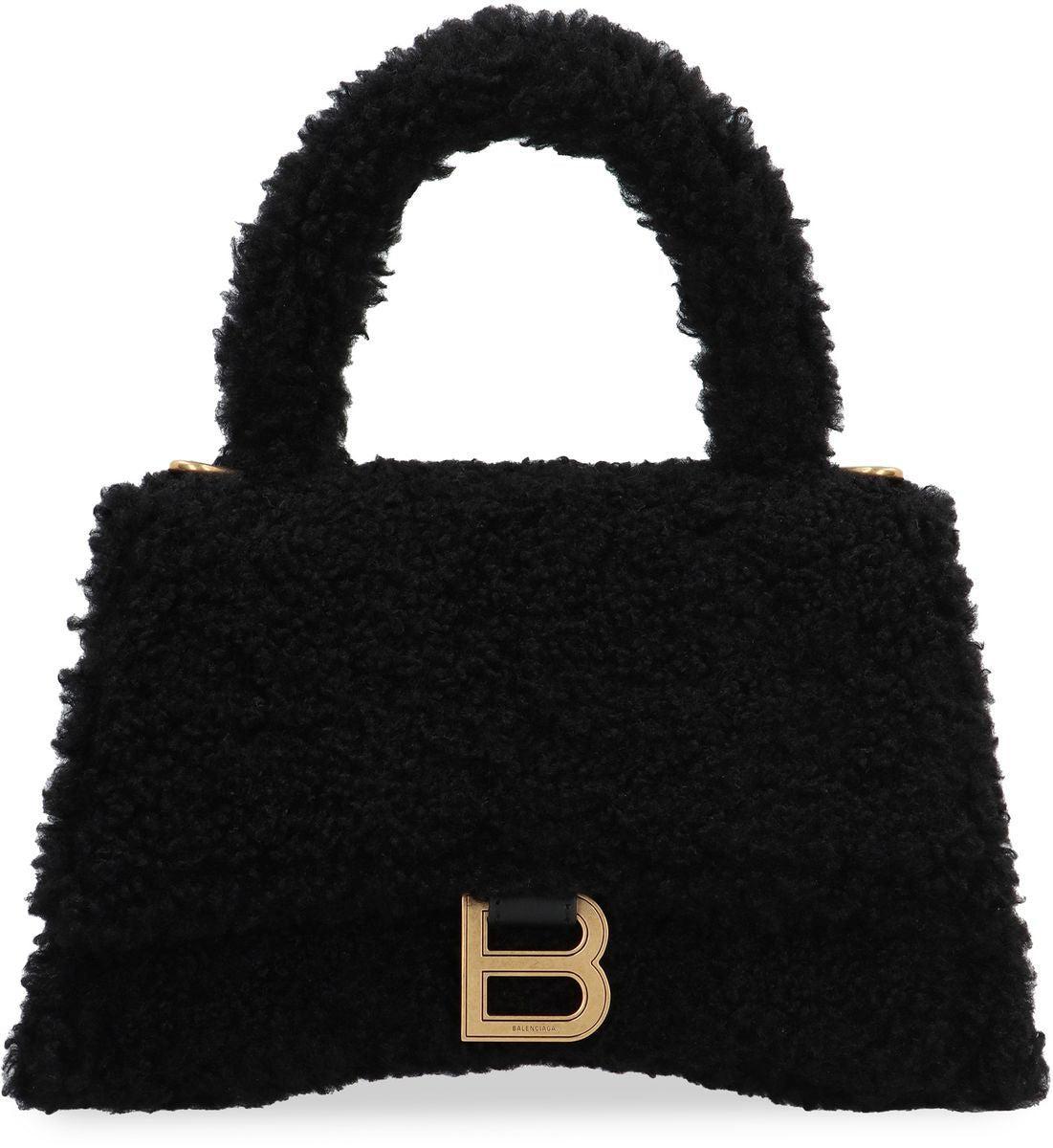 Hourglass Handbag In Black Product Image