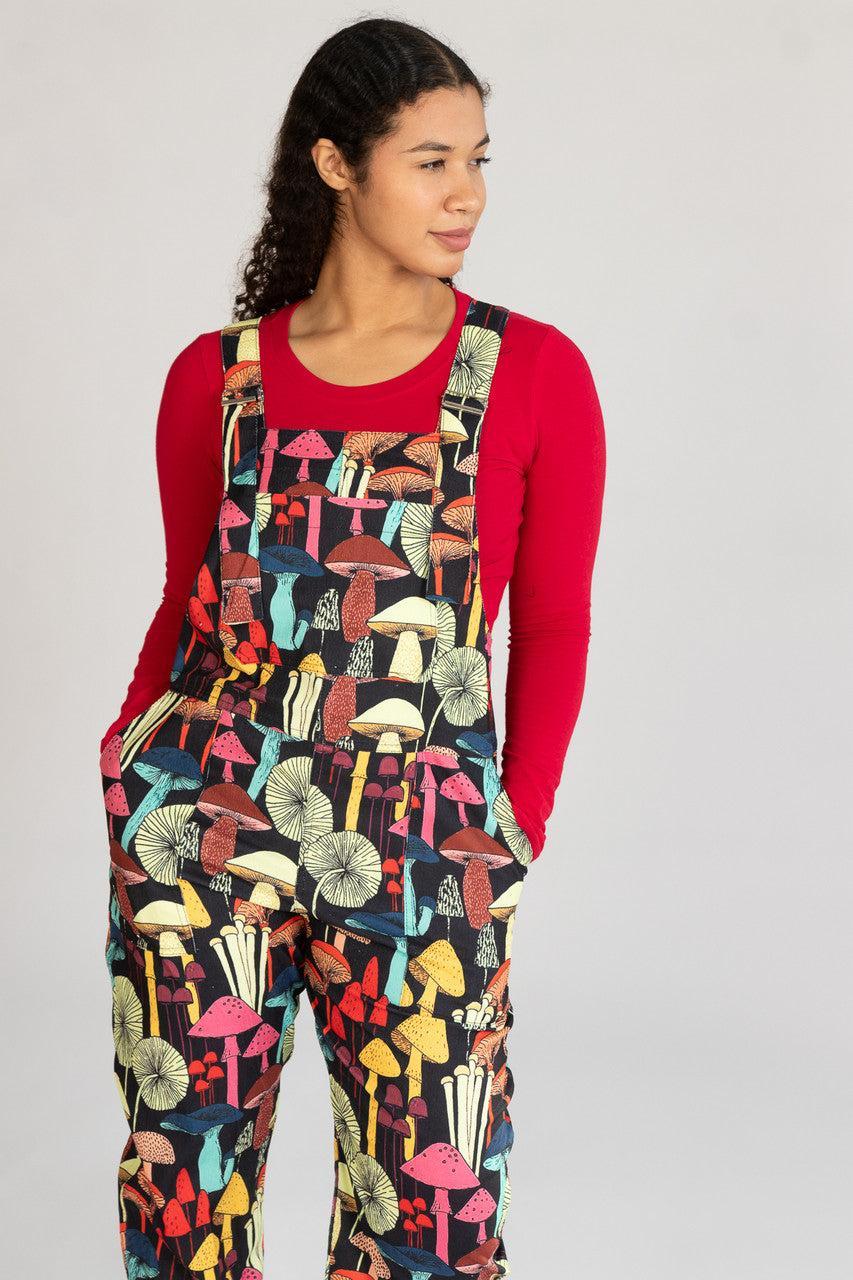 Mushroom Patterned Overalls Product Image