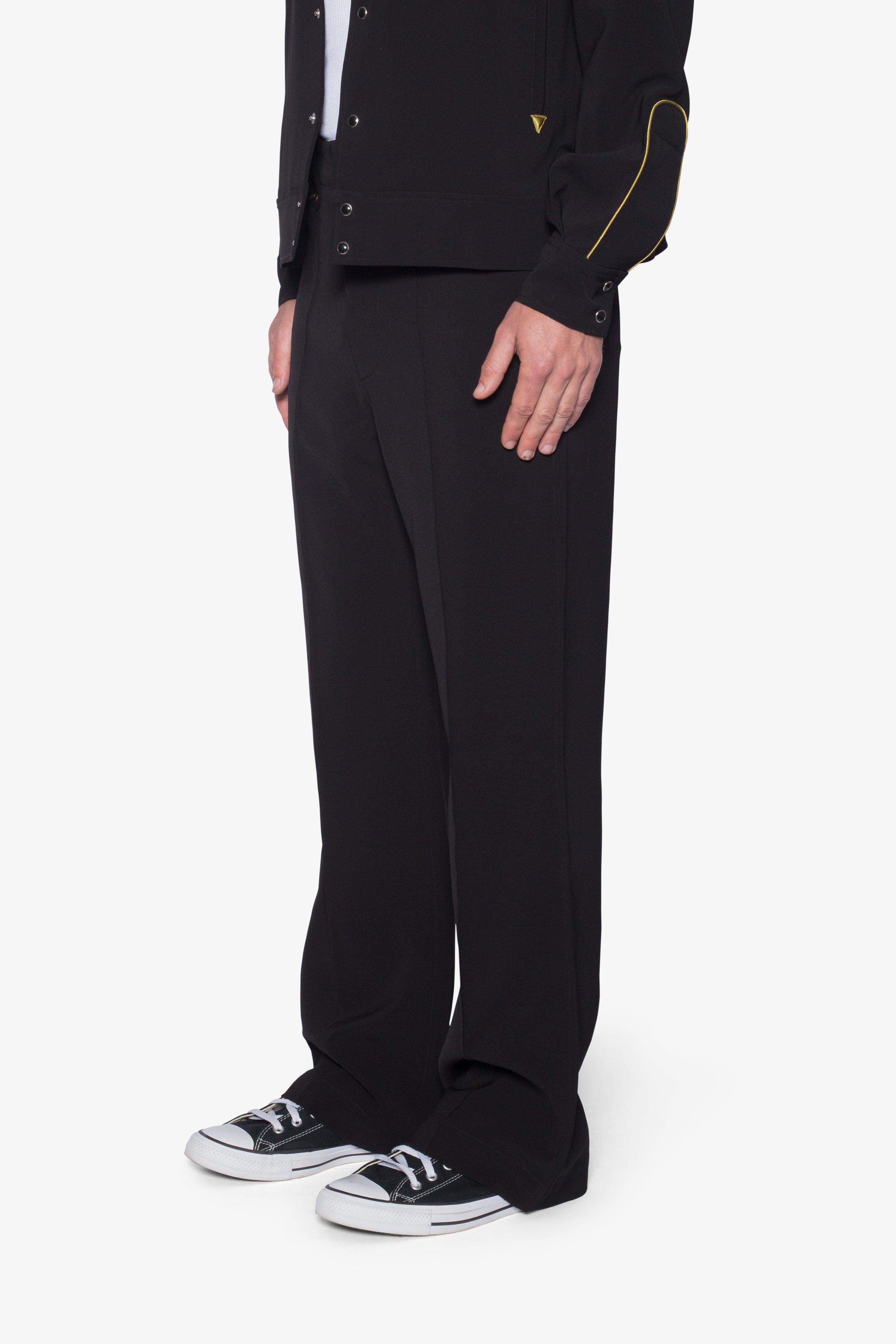 Western Stitch Trouser Pants - Black/Gold Product Image