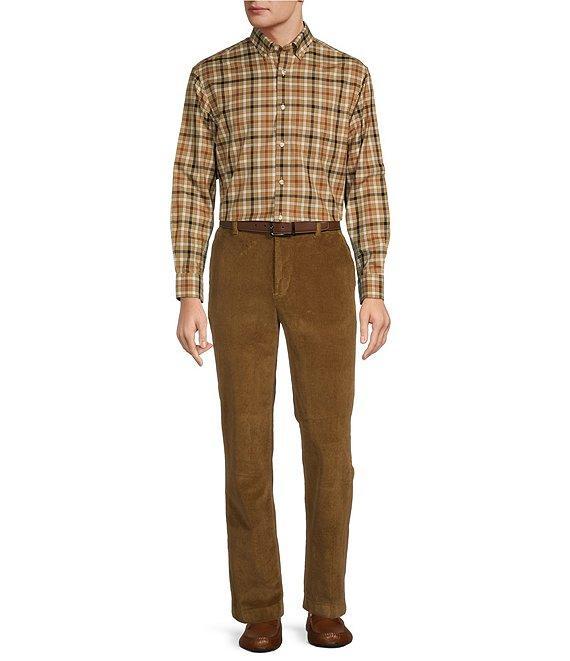 Roundtree & Yorke Stewart Classic Fit Flat Front Corduroy Pants Product Image