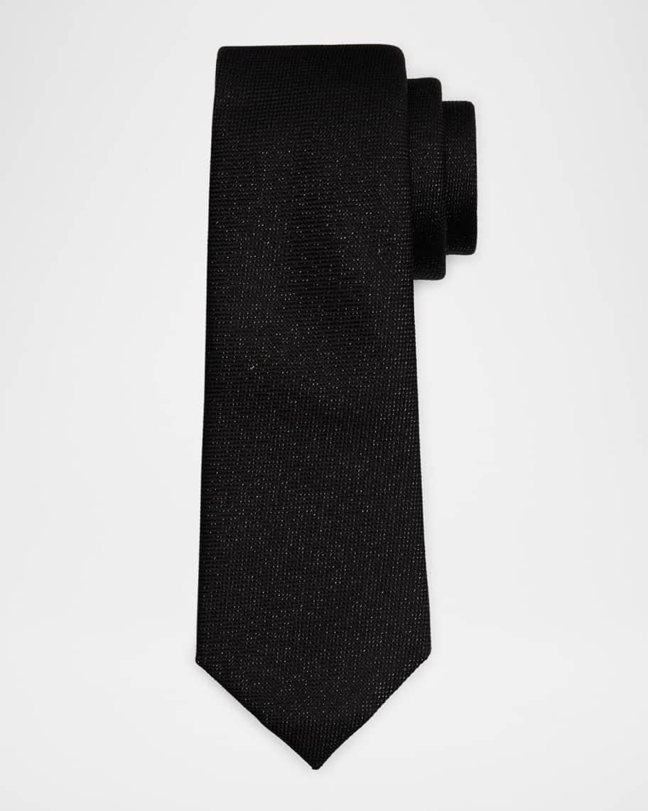 Mens Micro-Textured Silk-Blend Tie Product Image