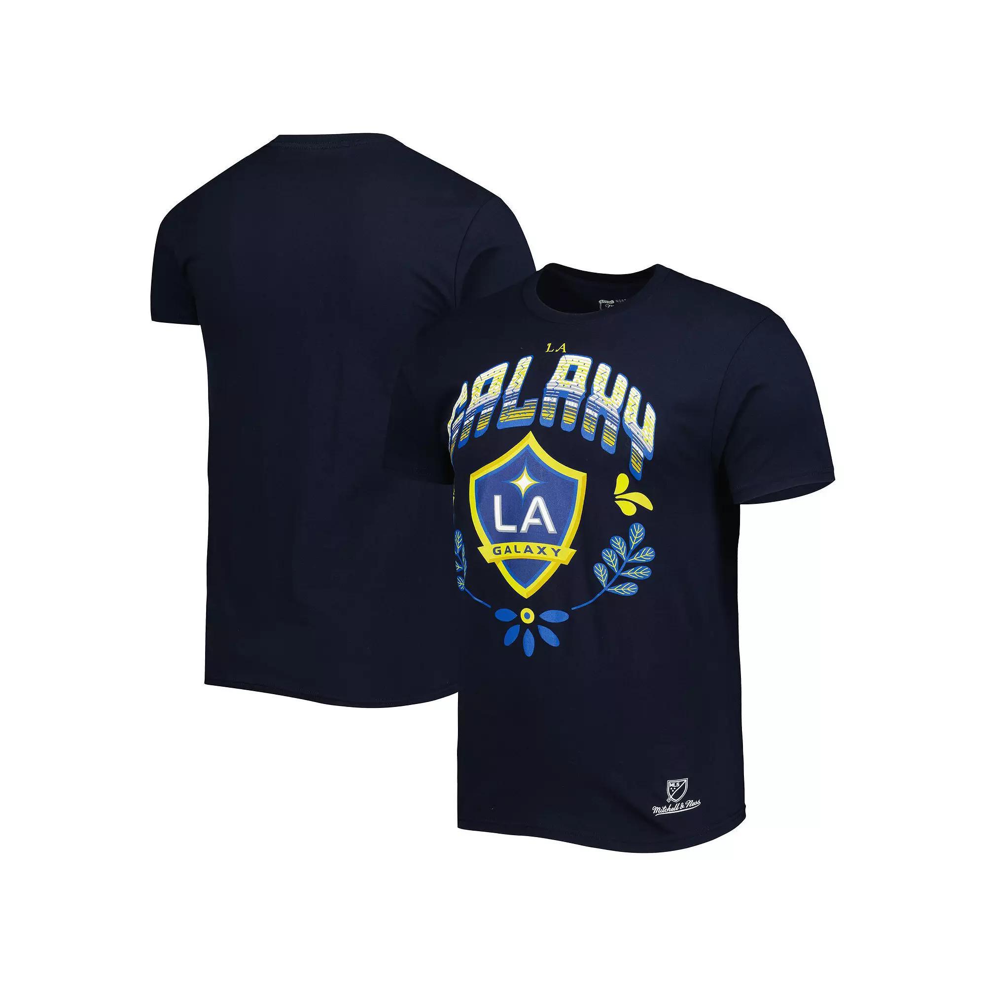 Men's Mitchell & Ness Navy LA Galaxy Serape T-Shirt,  Product Image
