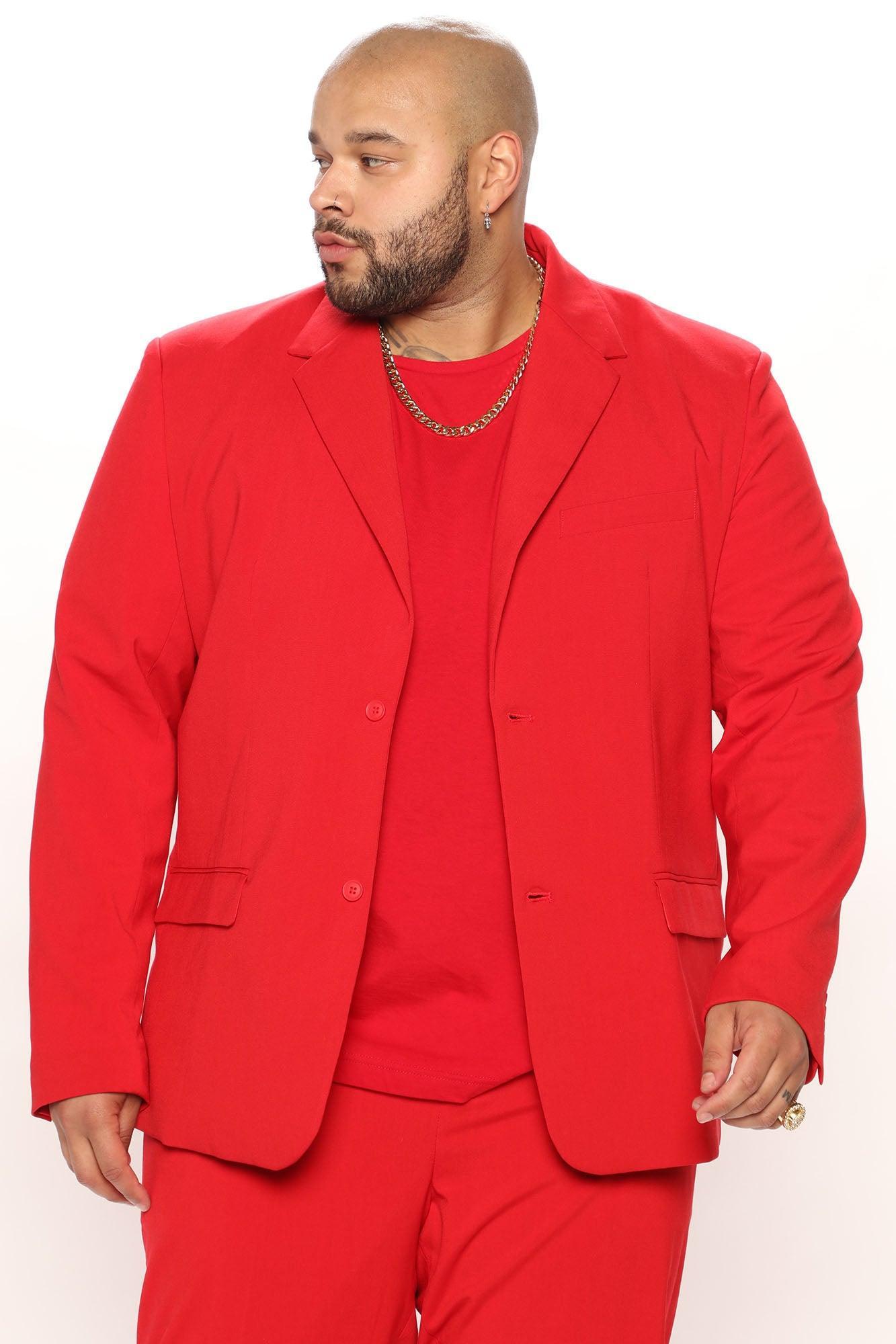 The Modern Stretch Suit Jacket - Red Product Image