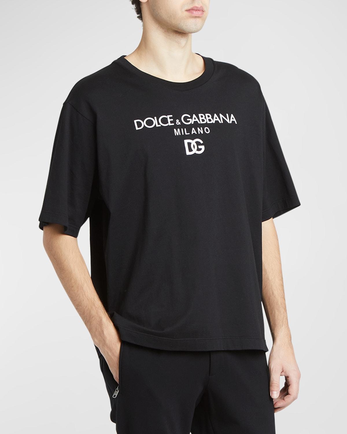 Mens Logo Embroidered Cotton T-Shirt Product Image