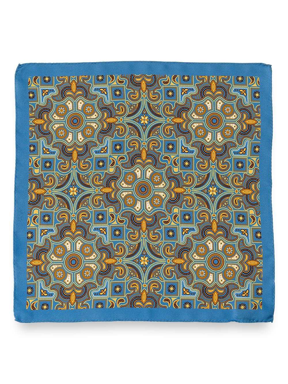 Medallion Silk Pocket Square - Multi Product Image