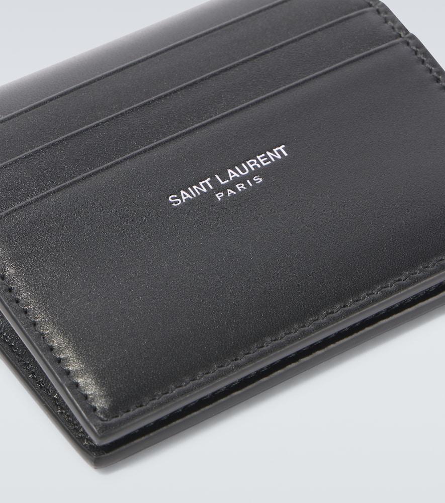 SAINT LAURENT Leather Wallet In Black Product Image