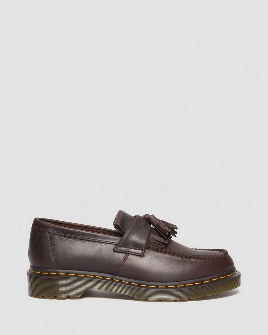 Adrian Crazy Horse Leather Tassel Loafers Product Image